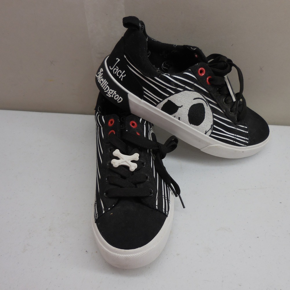 Ground Up Nightmare Before Christmas Jack Skellington Sneakers Black White Men 7